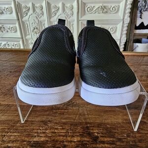 Vans Toddler Classic Slip-on Skate Shoe Perf Leather, Size 9.5